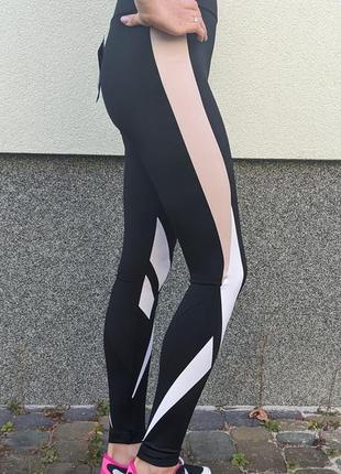 Reebok cheap striped leggings