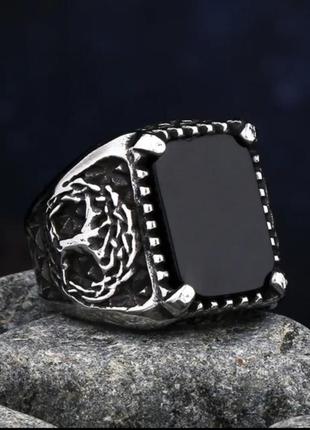 Крутое кольцо перстень 21.5 р нержавеющая сталь