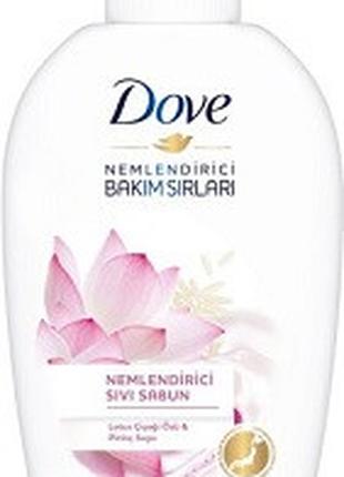Dove крем-мыло жидкое с экстрактом цветка лотоса и рисовым мол...