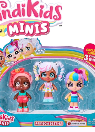 Набір ляльки міні Кінді Кідс веселка Kindi Kids Minis Rainbow Bes