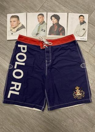 Пляжные шорты polo ralph lauren 90s big logo swim shorts