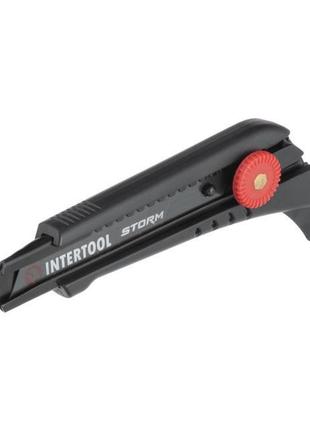 Нож сегментный Intertool-Storm - 18 мм винтовой для линолеума