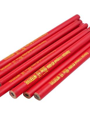 Олівець Intertool — столярний 180 мм (12 шт.) червоний