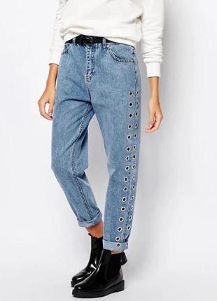 Жіночі джинси pull&bear блакитного кольору розмір 24 (xxs)