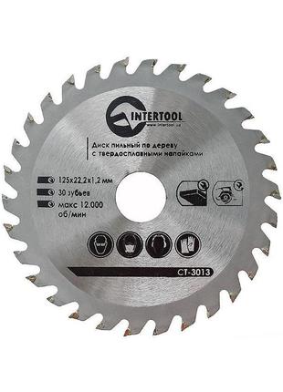 Диск пильный Intertool - 125 х 22,2 мм x 30T