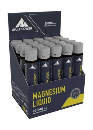 Жидкий магний цитрат MultіPower Magnesium Liquid250mg 20x25ml ...