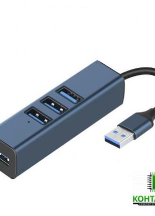 Перехідник/ Hub USB-A to 3xUSB 2.0, 1xUSB 3.0
