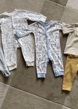 Человечек carters набор одежды на малыша 6-9 мес