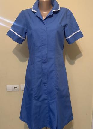 Медичний халат блакитний Alexandra Розмір 36/s