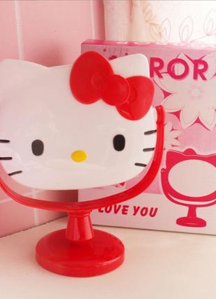 Дитяче настільне дзеркало Hello Kitty червоне