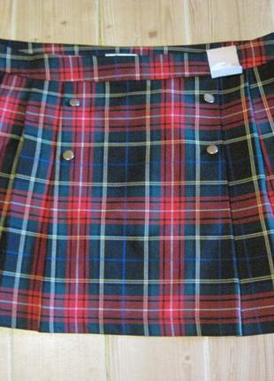 .новая мини юбка в шотландскую клетку "tu" р.54