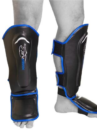 Защита голени и стопы PowerPlay 3052, Black/Blue S