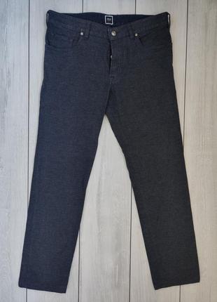 Котонові штани брюки mmx італія w33/34 пояс 42 см  сірі стрейч