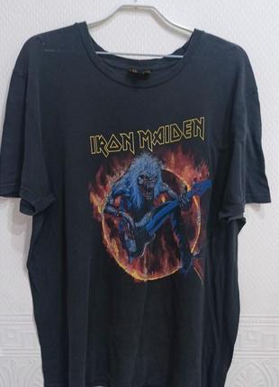 Футболка iron maiden, heavy metal, винтаж