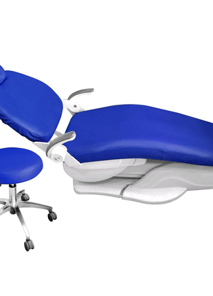 Темно-синий чехол для стоматологического кресла, синий чехол