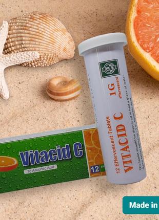 Vitacid C Вітамін C Аскорбінова кислота 1000 мг 12 шипучих табл