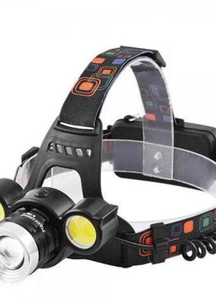 Налобний акумуляторний ліхтар HeadLight BL-001 діод T6+Cob