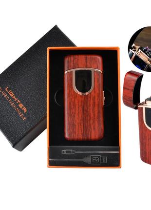 USB + Газова запальничка з індикатором заряду, дві блискавки. ...