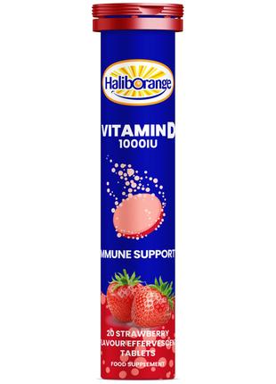Вітаміни та мінерали Haliborange Vitamin D 1000 IU, 20 шипучих...