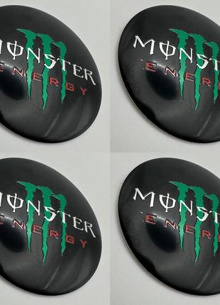 Наклейки для колпачков с логотипом 56 мм MONSTER ENERGY