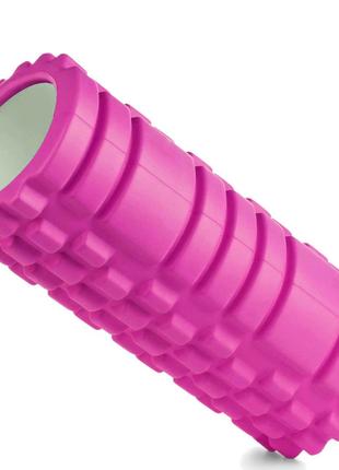 Масажний ролик (роллер) U-POWEX EVA foam roller (33x14см.) Pink