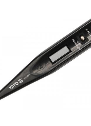 Індикатор напруги цифровий 12-250V LCD YATO Польща YT-2861