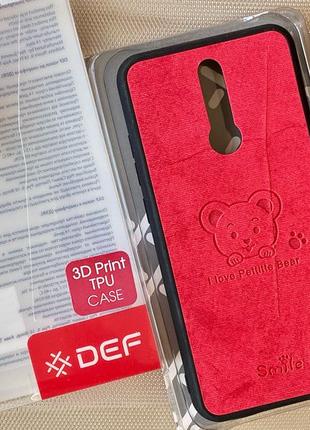 Чехол DEF 3D Print TPU Bear Red для Xiaomi Redmi 8