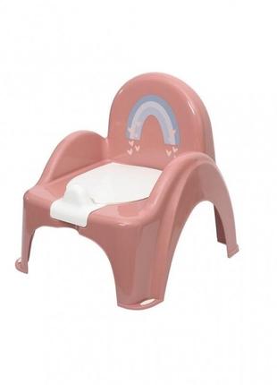 Горшок-стульчик коллекция "метео" розовый, tega baby (me-007-123)