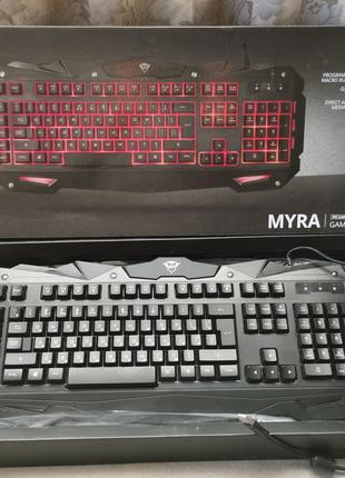 Новая Клавиатура игровая Trust GXT 840 Myra Gaming Keyboard подсв