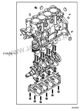 Блок двигателя (74078782) Carisma Mitsubishi