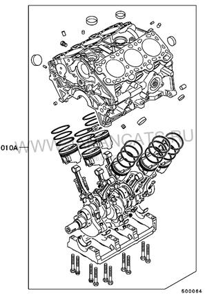 Двигатель 6А13 2.5 V6 10003 Galant 97-04r .EA Mitsubishi