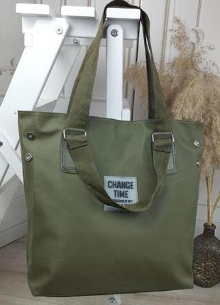 Жіноча сумка шопер, шоппер, shopper, shoper в кольорах хакі