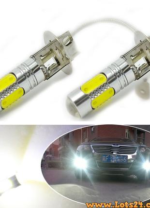 Авто-лампы H3 5 COB LED 6000K светодиодные лампочки для авто л...