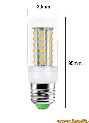 Энергосберегающая светодиодная лампа E27 56 LED лампочка Е27