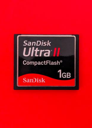 Карта памяти ПРОВЕРЕНА CF 1 GB CompactFlash SanDisk Ultra 2