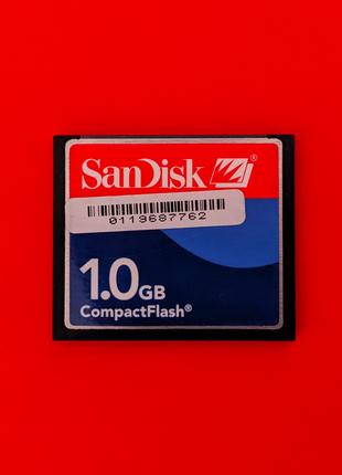 Карта памяти ПРОВЕРЕНА CF 1 GB CompactFlash SanDisk