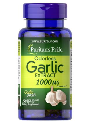 Натуральна добавка Puritan's Pride Odorless Garlic 1000 mg, 25...