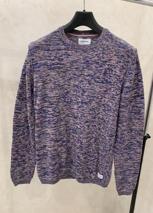 Свитер джемпер пуловер jack &amp; jones мужской фиолетовый