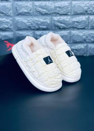 Тапочки мужские air jordan, светлые удобные тапочки джордан 36-45