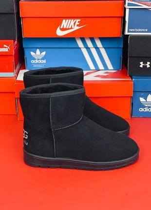 Ugg australia угги мужские, черные повседневные зимние угги