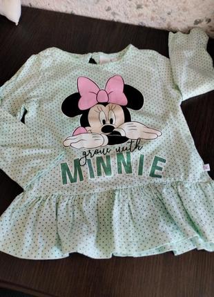 Disney baby кофта с минни маус