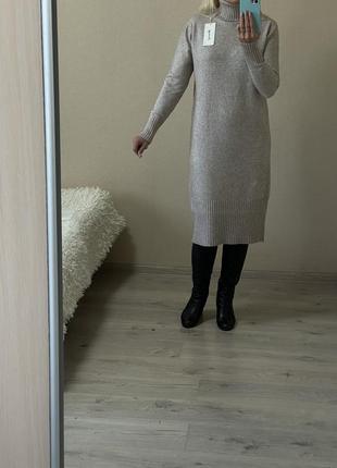 Стильное,базовое теплое платье-свитер,с кашемиром