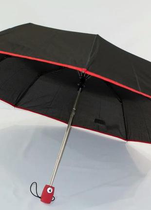 Зонт-полуавтомат с красной каймой . венгрия.