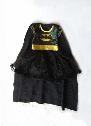 Карнавальный костюм платье с плащом пышное batgirl batwoman ba...