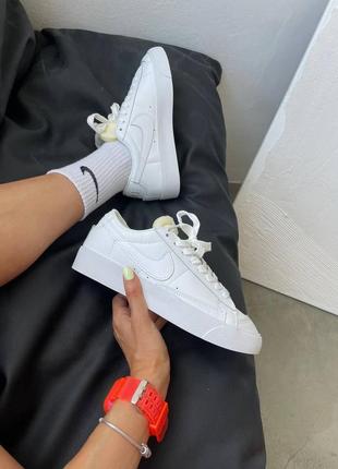 Кросівки nike blazer low “white / pink”