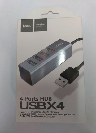 Hoco HB1 USB X4 Ports HUB Хаб