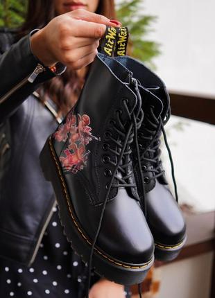 Крутые кожаные ботинки dr.martens