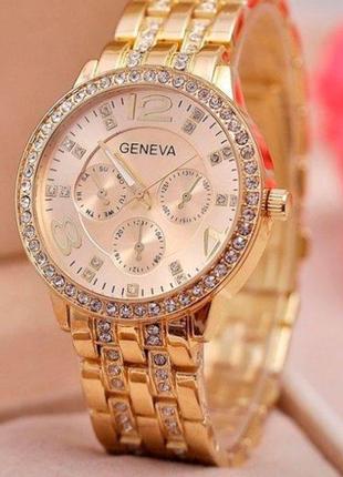 Женские классические часы Geneva Gold