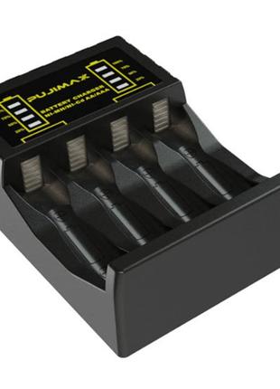 Зарядний пристрій для акумуляторних батарей на 4 слоти PUJIMAX...