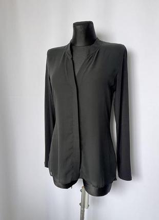 Intimissimi черная блуза рубашка прозрачная